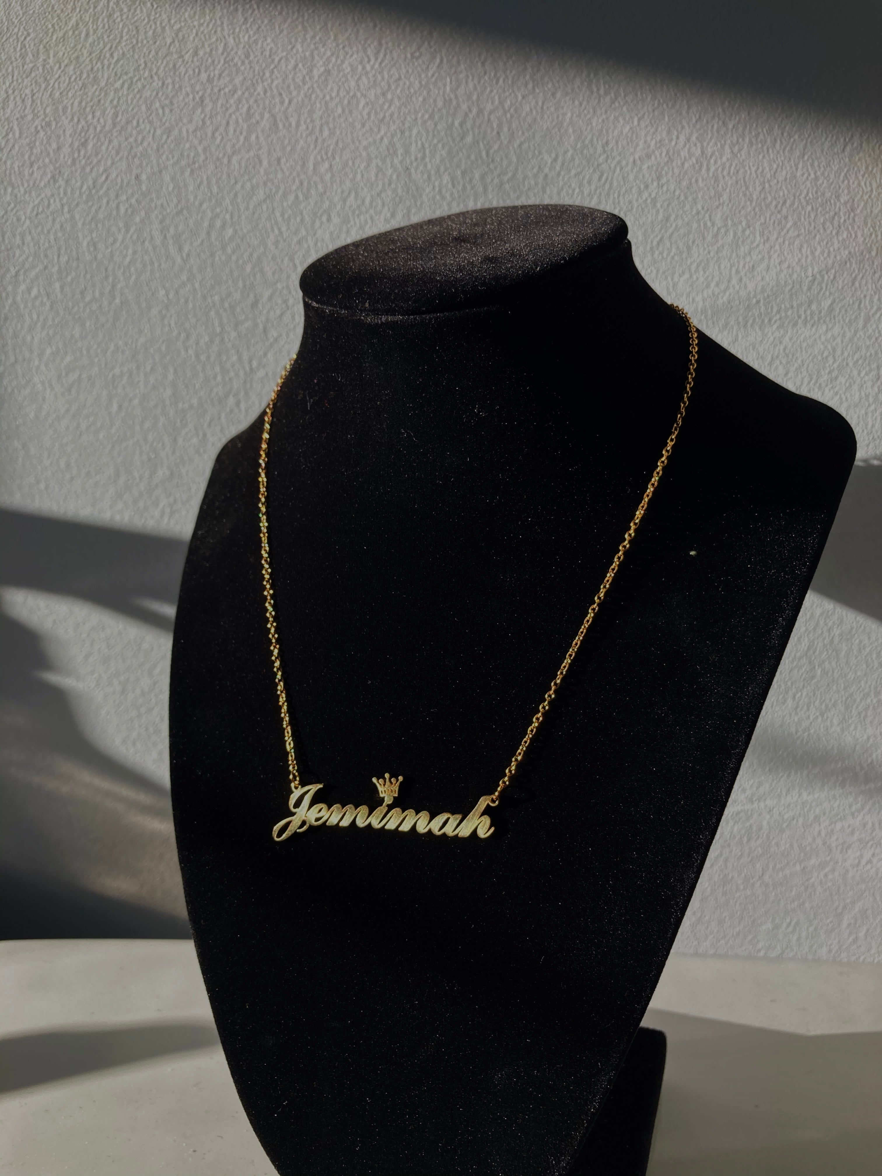 Name necklace sale next day delivery